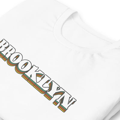 VINTAGE BROOKLYN WHITE UNISEX T-SHIRT