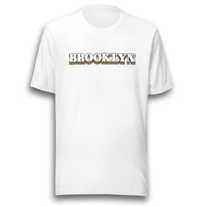 VINTAGE BROOKLYN WHITE UNISEX T-SHIRT