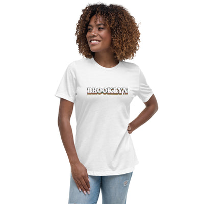 VINTAGE BROOKLYN WHITE WOMEN'S T-SHIRT