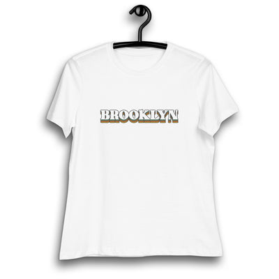 VINTAGE BROOKLYN WHITE WOMEN'S T-SHIRT