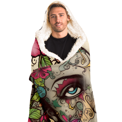 NEW YORK LADY HOODED BLANKET