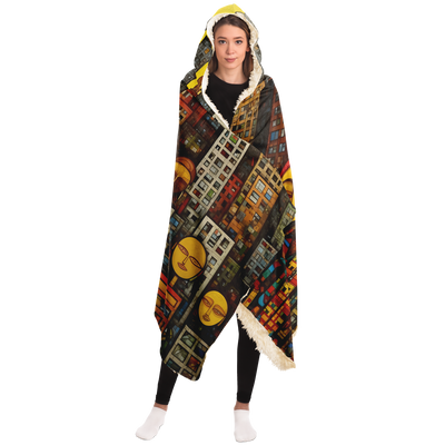 NEW YORKERS HOODED BLANKET