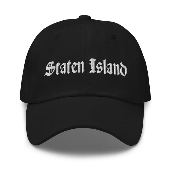 STATEN ISLAND OLD ENGLISH BLACK DAD HAT