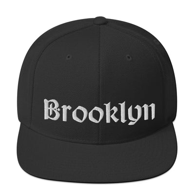 BROOKLYN OLD ENGLISH BLACK SNAPBACK