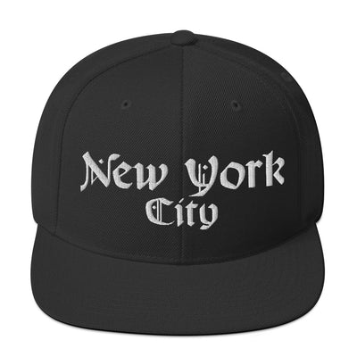 NEW YORK CITY OLD ENGLISH BLACK SNAPBACK