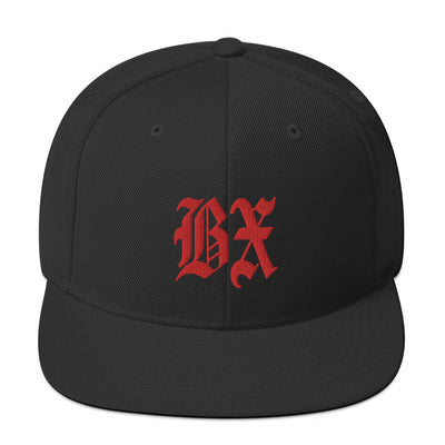 BX OLD ENGLISH BLACK SNAPBACK