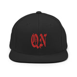 QN OLD ENGLISH BLACK SNAPBACK