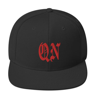 QN OLD ENGLISH BLACK SNAPBACK