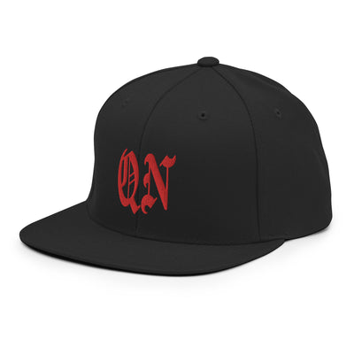 QN OLD ENGLISH BLACK SNAPBACK