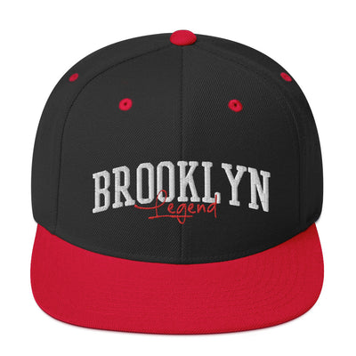 BROOKLYN LEGEND BLACK AND RED SNAPBACK