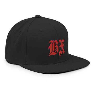 BX OLD ENGLISH BLACK SNAPBACK