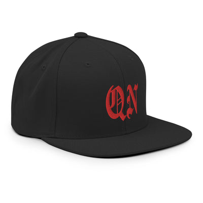 QN OLD ENGLISH BLACK SNAPBACK