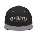 MANHATTAN STATE OF MIND BLACK AND SILVER SNAPBACK