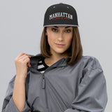 MANHATTAN STATE OF MIND BLACK AND SILVER SNAPBACK