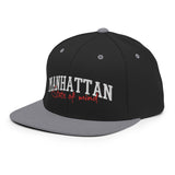 MANHATTAN STATE OF MIND BLACK AND SILVER SNAPBACK