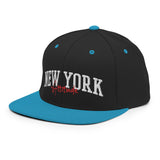 NEW YORK ATTITUDE BLACK AND TEAL SNAPBACK