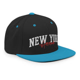 NEW YORK ATTITUDE BLACK AND TEAL SNAPBACK