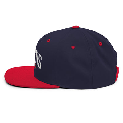 QUEENS LEGACY NAVY AND RED SNAPBACK