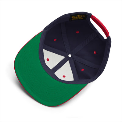 QUEENS LEGACY NAVY AND RED SNAPBACK