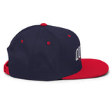 QUEENS LEGACY NAVY AND RED SNAPBACK