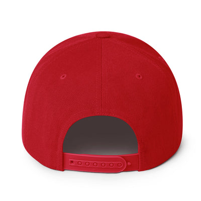 MANAHATTAN OLD ENGLISH RED SNAPBACK