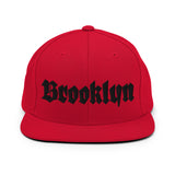 BROOKLYN OLD ENGLISH RED SNAPBACK