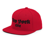 NEW YORK CITY OLD ENGLISH RED SNAPBACK