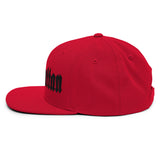 MANAHATTAN OLD ENGLISH RED SNAPBACK