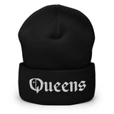 QUEENS OLD ENGLISH CUFFED BEANIE