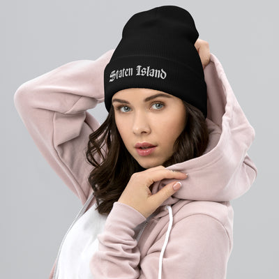 STATEN ISLAND OLD ENGLISH CUFFED BEANIE