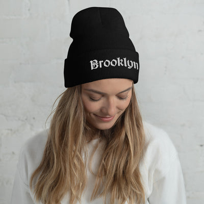 BROOKLYN OLD ENGLISH CUFFED BEANIE