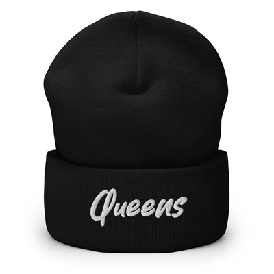 QUEENS HANDWRITTEN CUFFED BEANIE