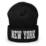 NEW YORK VARSITY CUFFED BEANIE