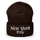 NEW YORK CITY OLD ENGLISH CUFFED BEANIE