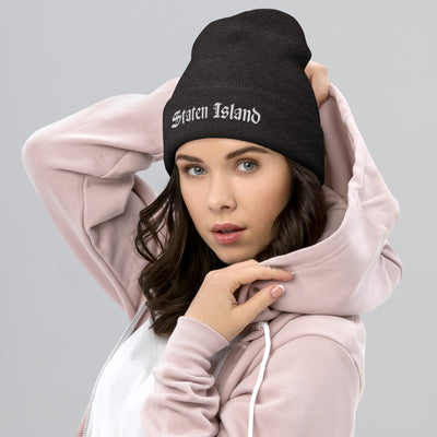 STATEN ISLAND OLD ENGLISH CUFFED BEANIE