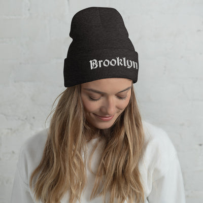 BROOKLYN OLD ENGLISH CUFFED BEANIE