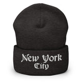 NEW YORK CITY OLD ENGLISH CUFFED BEANIE