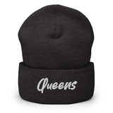 QUEENS HANDWRITTEN CUFFED BEANIE