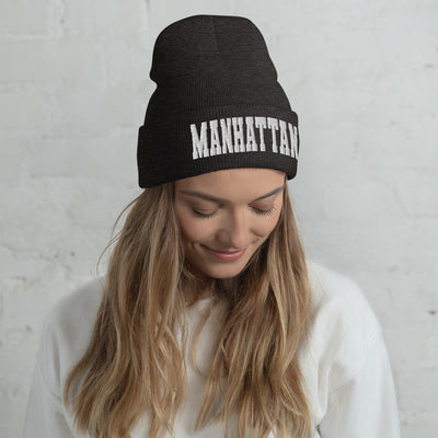 MANHATTAN VARSITY CUFFED BEANIE