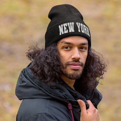 NEW YORK VARSITY CUFFED BEANIE