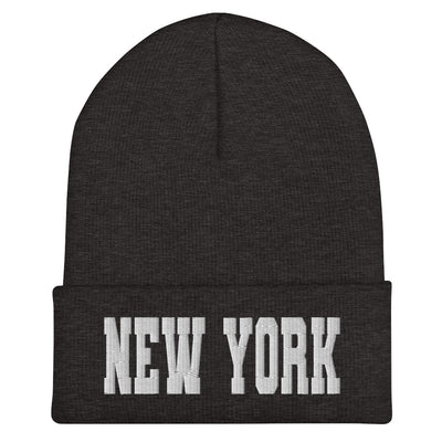 NEW YORK VARSITY CUFFED BEANIE