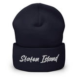 STATEN ISLAND HANDWRITTEN CUFFED BEANIE