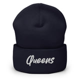 QUEENS HANDWRITTEN CUFFED BEANIE