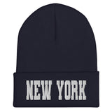 NEW YORK VARSITY CUFFED BEANIE