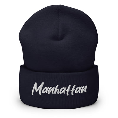 MANHATTAN HANDWRITTEN CUFFED BEANIE