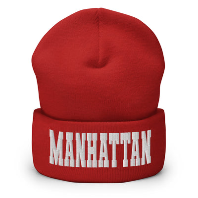 MANHATTAN VARSITY CUFFED BEANIE