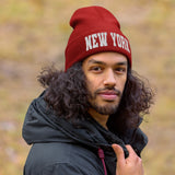 NEW YORK VARSITY CUFFED BEANIE