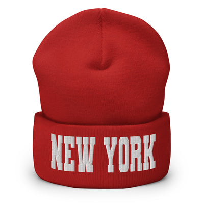 NEW YORK VARSITY CUFFED BEANIE