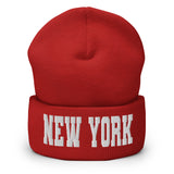 NEW YORK VARSITY CUFFED BEANIE