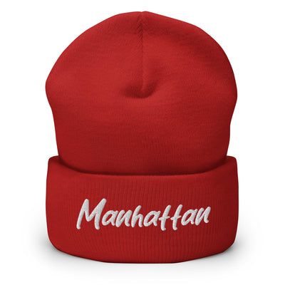 MANHATTAN HANDWRITTEN CUFFED BEANIE